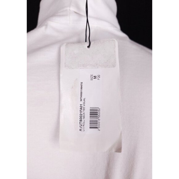 1017 ALYX 9SM Logo-Print Jersey Rollneck T-Shirt Size M Mens White $180 - Picture 9 of 16